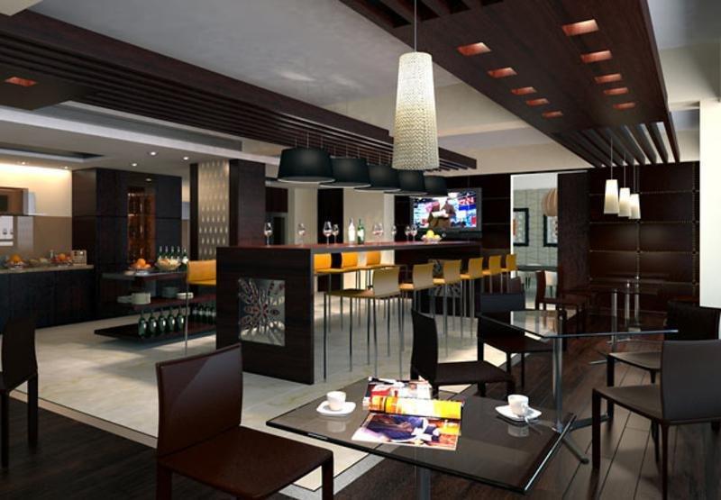 Jaipur Marriott Hotel Restaurante foto The lounge at the airport